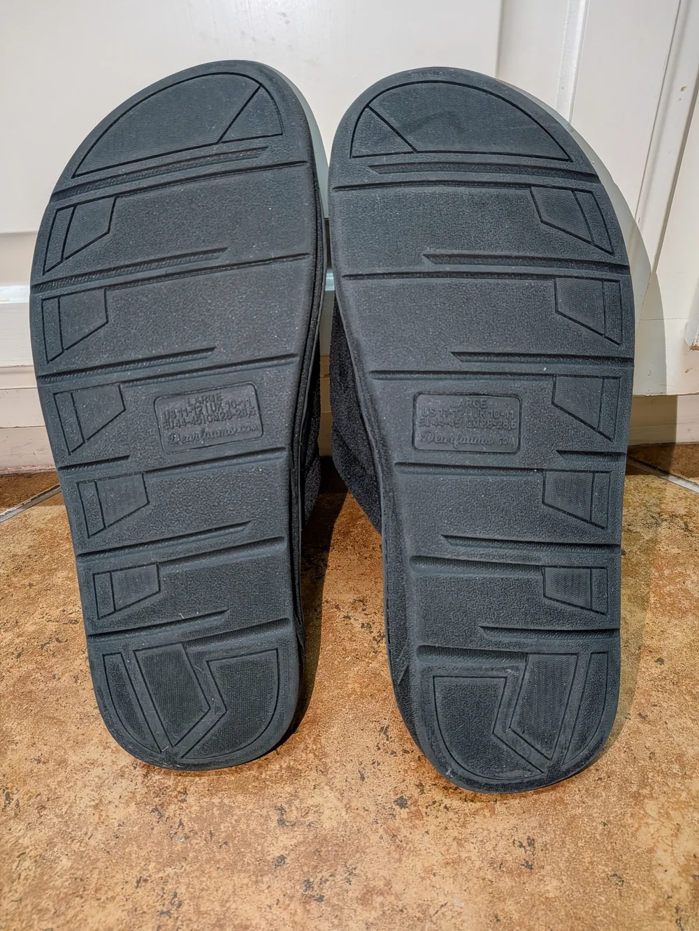 Men's Dluxe by Dearfoams, Super Dad Slide Slippers, size L (11 - 12)